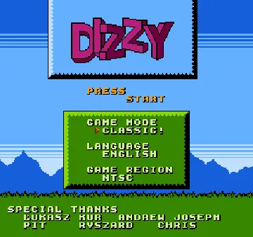 Mystery World Dizzy (World) (En,Pt,Pl) (Aftermarket) (Homebrew) screen shot title